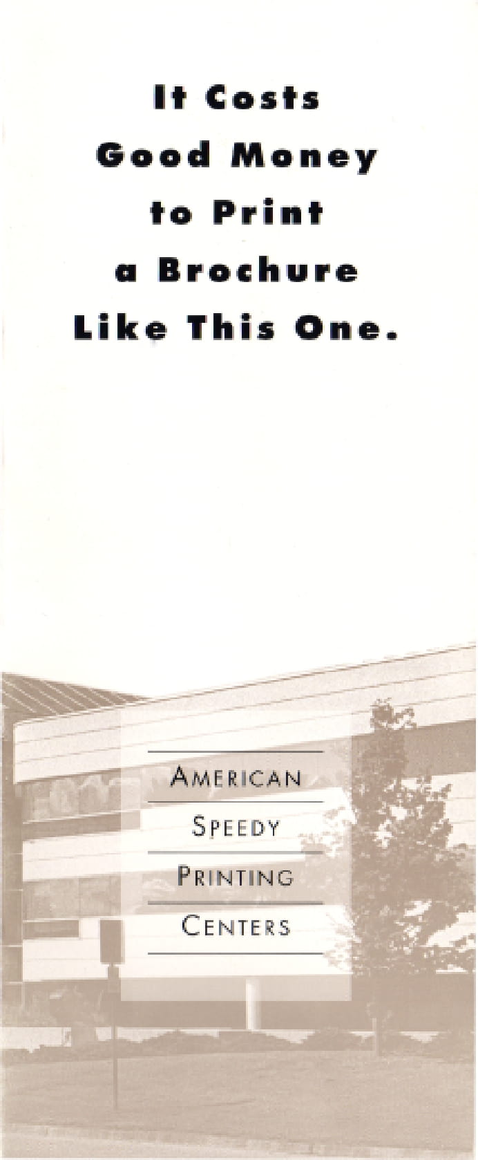 American Speedy Printing Franchise Recruiting Brochure