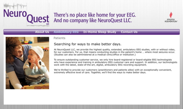 NeuroQuest LLC Web Page - Patients' Version