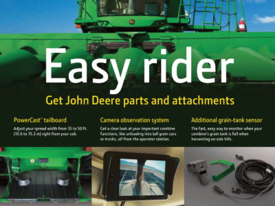 John Deere Combine Parts Print Ad