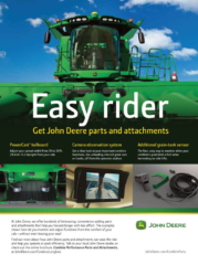 John Deere Combine Parts Print Ad