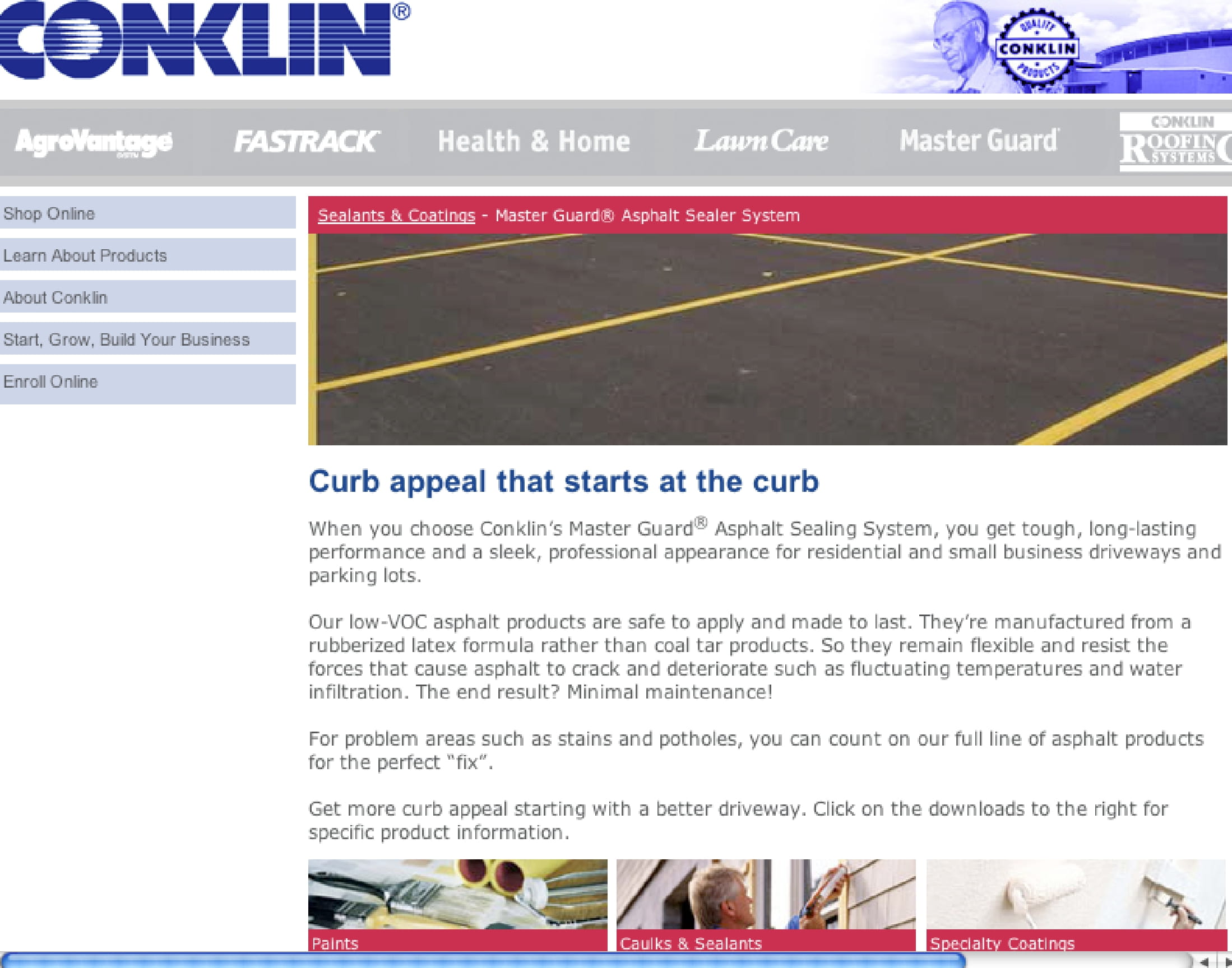 Conklin Painting & Coatings Web Page