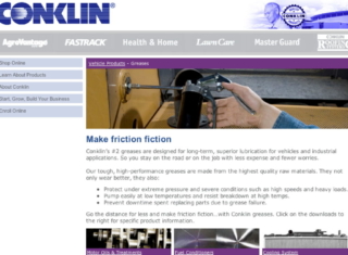 Conklin Vehicle Products Web Page